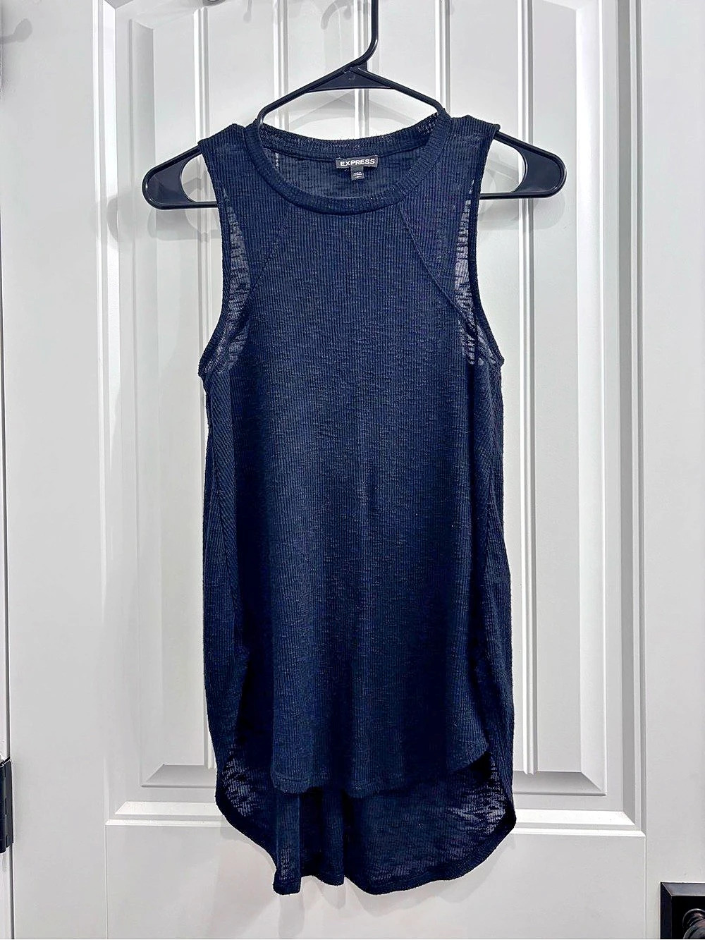 Express Black Mesh Tank Top Size Medium
